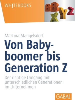 cover image of Von Babyboomer bis Generation Z